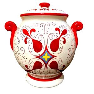 Vintage Nonni's Biscotti Cookie Jar Canister